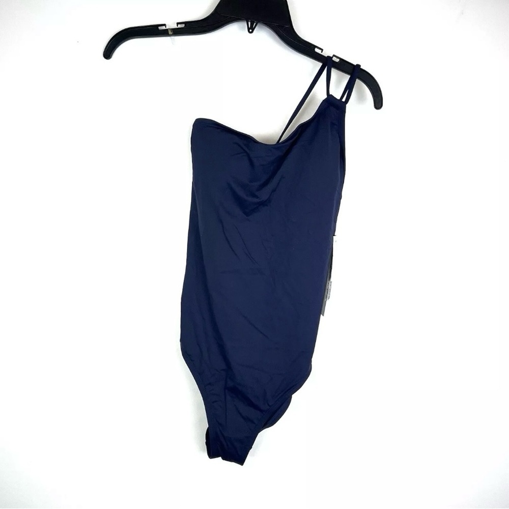 La Blanca Blue One Shoulder One Piece Swimsuit Size 6